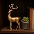 thumbnail image 5 of Deer Decor Christmas Centerpieces for Tables, Reindeer Christmas Decor Holiday Gift, Christmas Animal Figurines Home Decor Indoor, 5 of 7