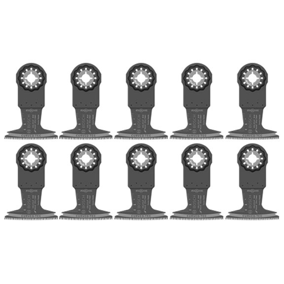 Bosch 2-1/2 Inch Starlock Oscillating Multi Tool Bi-Metal Xtra-Clean Clean Plunge Cut Blade 10 Pack
