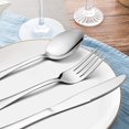 thumbnail image 2 of Cribun Silverware Set 24-Piece,Stainless Steel Flatware Cutlery Set, Tableware Eating Utensils Include Knife/Fork/Spoon, Mirror Polished, Dishwasher Safe, 2 of 6