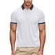 thumbnail image 5 of Negro Camisa de Manga Corta Mujeres Sólido Deportes Solapa Camisa Seca, Unisex Manga Corta Ropa de Trabajo Superior para Ocasional, 5 of 8