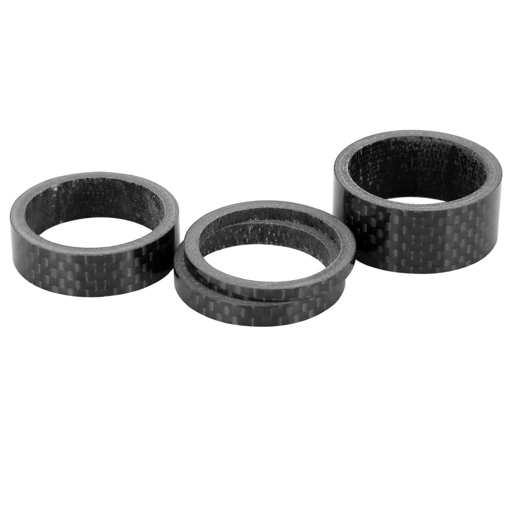 4pcs Headset Spacer Carbon Fiber Handlebar Stem Spacers Fit 1 1/8 Inch
