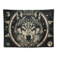 thumbnail image 5 of Creowell  Wolf Moon Tapestry Wall Hanging Party Decorations Home Decor For Bedroom Living Room Dorm 60x50inch, 5 of 6