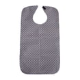 thumbnail image 1 of Esquirla Adult Bib for Eating Large Waterproof Clothing Protector for Senior Citizens gray, 1 of 8