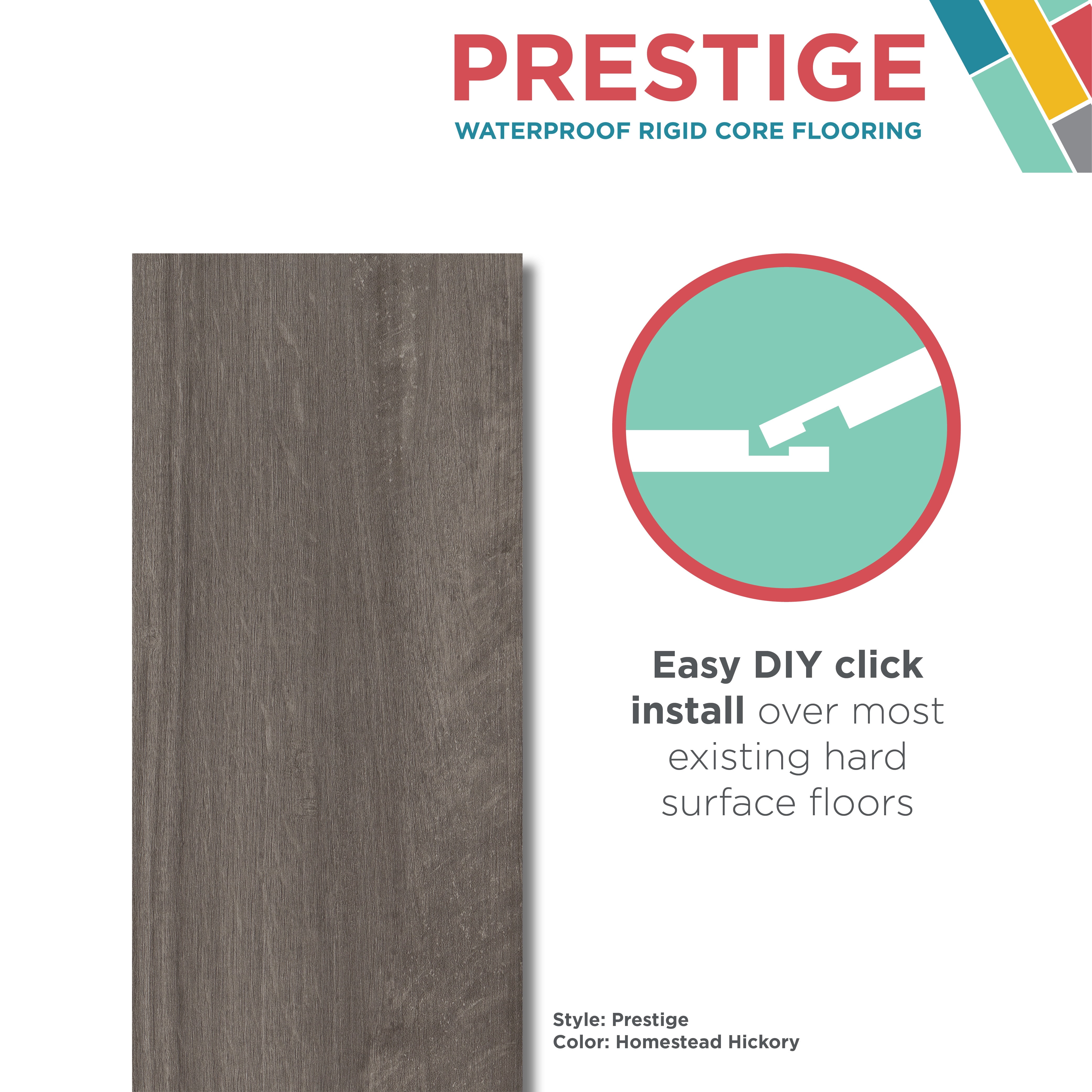 (100 pack) Shaw Floors Prestige 6 in. x 36 in. Homestead Oak, Luxury Vinyl Plank (11.81 sq. ft./ Carton)