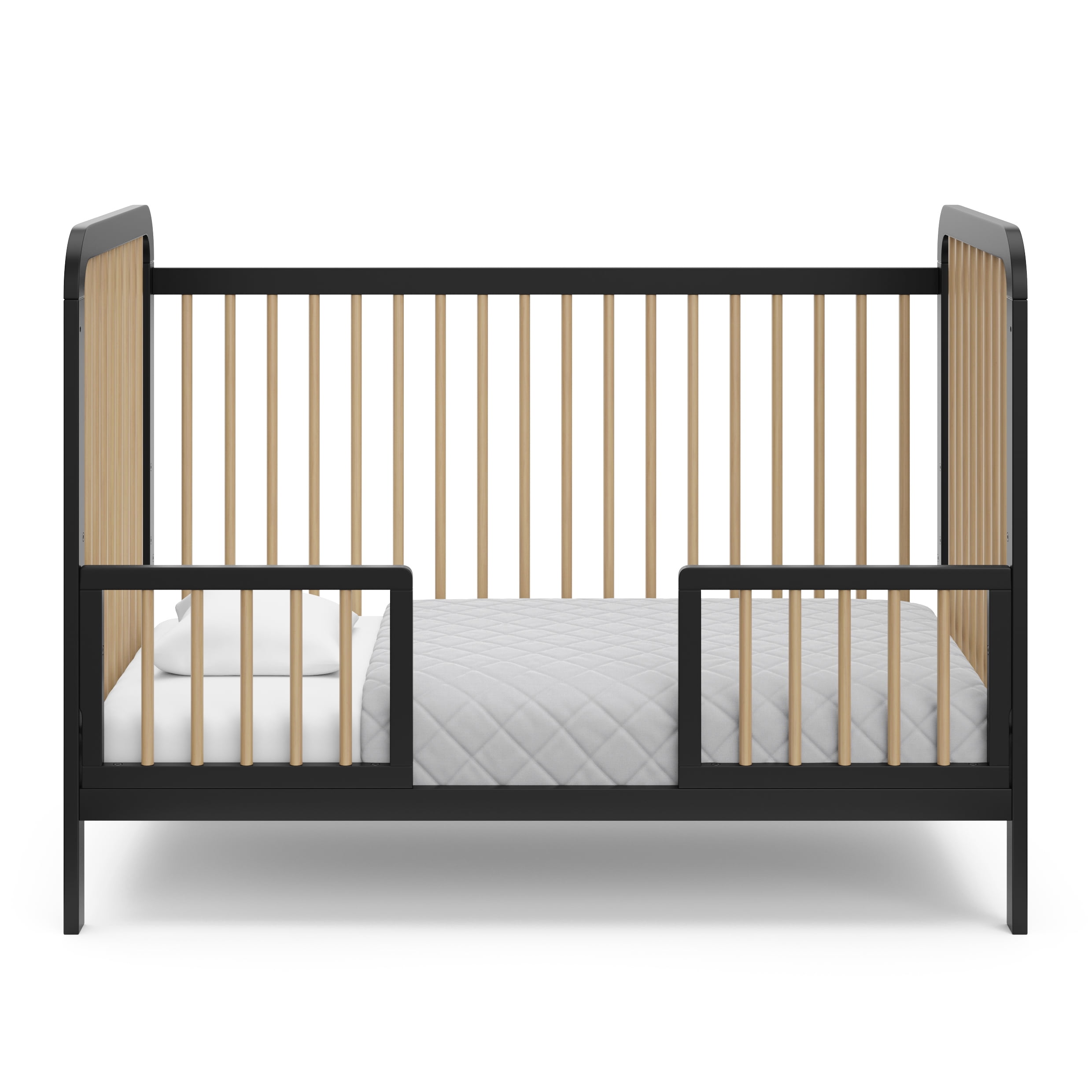 Graco Toddler Safety Guardrail Kit (Dowels), Black with Driftwood