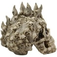 thumbnail image 6 of Ebros Large 8" Tall Ossuary Lost Souls Spirit Skull With Fire Mohawk Figurine, 6 of 6