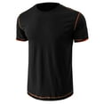 thumbnail image 5 of adviicd Chemises Cool pour Hommes T-Shirts en Coton à Manches Courtes Col Rond T-Shirts Graphiques Hauts Noir,m, 5 of 5