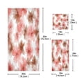 thumbnail image 3 of 3 Piece Bath Towels Set Bath Towel, Hand Towel and Face Towel for Bathroom, Gym, Hotel Pink and Brown Tie-dye Flowers, 3 of 8