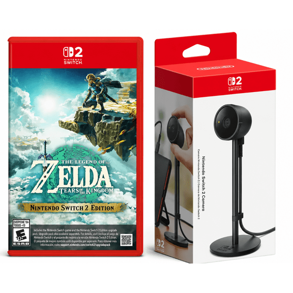 Nintendo Switch 2 Zelda Bundle – The Legend of Zelda: Tears of the Kingdom (US Edition) with Nintendo Switch 2 Camera