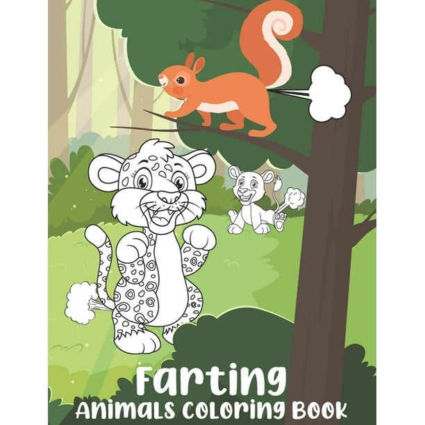 Farting Animals Coloring Book : Funny Animals Farting Coloring Books. Animals Fart Coloring Book. Weird Coloring Books. Fun Stuff for Kids to do at ...