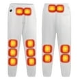thumbnail image 2 of Mrmaere Men's Heated Jogger Pants Drawstring Waist Multiple Heating Zones Adjustable Temperature Soft Fabric Warm Casual Daily Winter Outdoor Outfits Gray M, 2 of 8