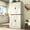 White-with 12 Side Shelves, variant on 71" Tall Farmhouse Kitchen Pantry Cabinet with 6 Side Shelves & Adjustable Shelves, 7 Layers Pantry Storage Cabinet with Drawer & Load-Bearing Steel Pipe for Kitchen,Living Room, Brown