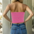 thumbnail image 5 of zbxnLI Women's Strapless Tube Tops Strapless Knit Bandeau Going out Tops Backless Crop Tops for Women, 5 of 9