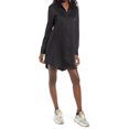thumbnail image 1 of WAYF Robe Chemise Droite à Manches Longues en Satin Noir Taille m, 1 of 1