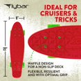 thumbnail image 6 of Flybar 22 inch Plastic Cruiser Skateboard, Non-Slip Deck, for Boys and Girls Ages 6+ up to 175lbs, Red, 6 of 7