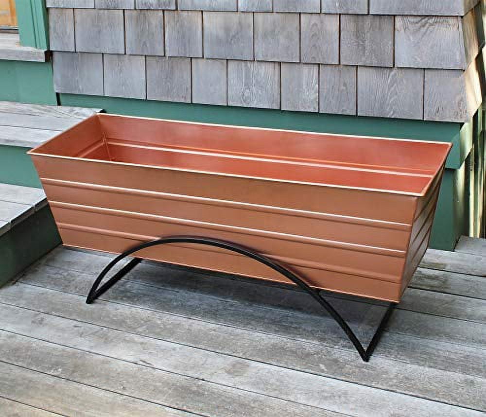 Achla C-21C-S Odette Stand with Flower Box, Copper - Large