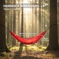 thumbnail image 7 of Foldable Portable Hammock Camping Hanging Hammock with Adjustable Rope Breathable Fabric Swing for Travel Hiking Outoor Garden Patio Beach Yard, 7 of 7