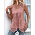 thumbnail image 3 of Camisetas Sin Mangas Holgadas e Informales para Mujer, Ropa de Verano, Conjuntos, 2025, Gris Rosado Pálido, Talla M, 3 of 6