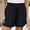 Black, variant on Summer Saving Clearance AXXD Beige Running Shorts for Women Spring Solid Color Casual Wide Leg Loose High Waist Lace-Up Shorts Pants Gift for mother