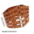 thumbnail image 6 of Slccxzc Waist Corset Belt Plus Size Designer Belts For Women High Quality Punk Rivet Metal Cummerbunds Wide, 6 of 6
