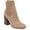 Tan, variant on Journee Womens Adalia Pull On Stacked Heel Booties