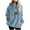 Blue, variant on Womens Fuzzy Sherpa Pullover Hoodies Fluffy Fleece Sweatshirt Cute Love Printed Tops Winter 2026 Warm Plush Hoodie Drawstring Long Sleeve Loungewear with Pockets