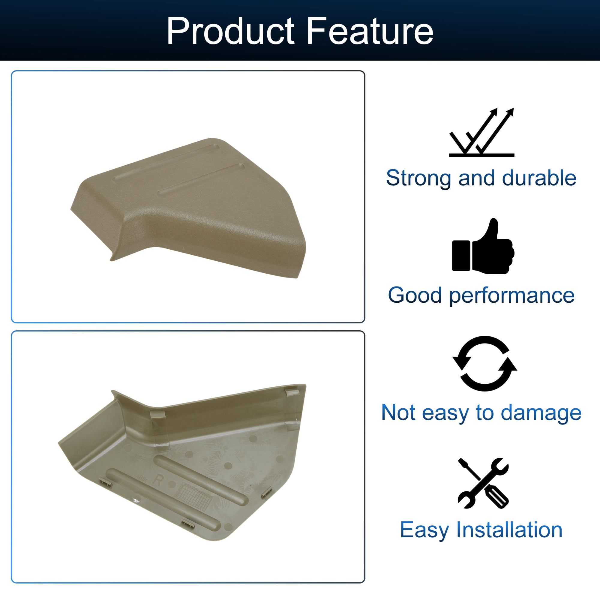 Unique Bargains Seat Trim Cover for Ford F150 and for Lincoln Mark LT Front Seat Brown