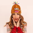 thumbnail image 1 of LADIGASU Lindo y Divertido Gorro de Lana de Punto,Ojos y Antenas Fresco y Dulce para Salir a La Calle Gorro de Lana Boca de Salchicha Rebajas Hoy Liquidación 1* Sombrero, 1 of 4