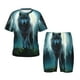 thumbnail image 1 of Fotbe Wolf Pijama Estampada de 2 Piezas para Niños – Ropa de Dormir de Manga Corta Cómoda para Niños y Niñas, Camiseta y Shorts de Algodón-Small, 1 of 6