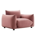 thumbnail image 2 of Modway Copious Performance Velvet Armchair in Dusty Rose, 2 of 7