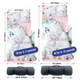 thumbnail image 6 of KAINSY Personalized Toddler Nap Mat, Soft and Easy Rolling Mat for Ages 2-15 Years Girls, Daycare Sleeping Bag with Blanket, Butterfly Series Sleeping Mat for Preschool, 6 of 8