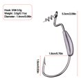 thumbnail image 4 of Naiovety Gancho de pescado Metal Acero al carbono Púa de pescado Ganchos de pesca de agua salada estables y duraderos Gancho de pesca forjado portátil Pescar No.1 Naiovety OD010465-01, 4 of 6