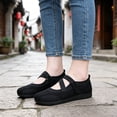 thumbnail image 6 of CHICVOMEY Flats for Women Breathable Mesh Mary Jane Flats for Women Casual & Work Ballet Flats Slip On Shoes with Velcro Strap, 6 of 9