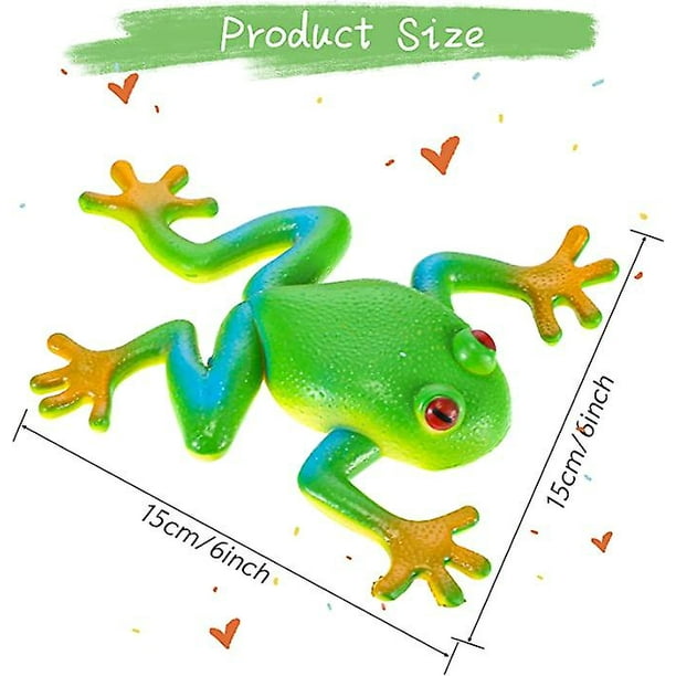 3-piece Frog Toys Realistic Frog Figure Simulation Animal Model