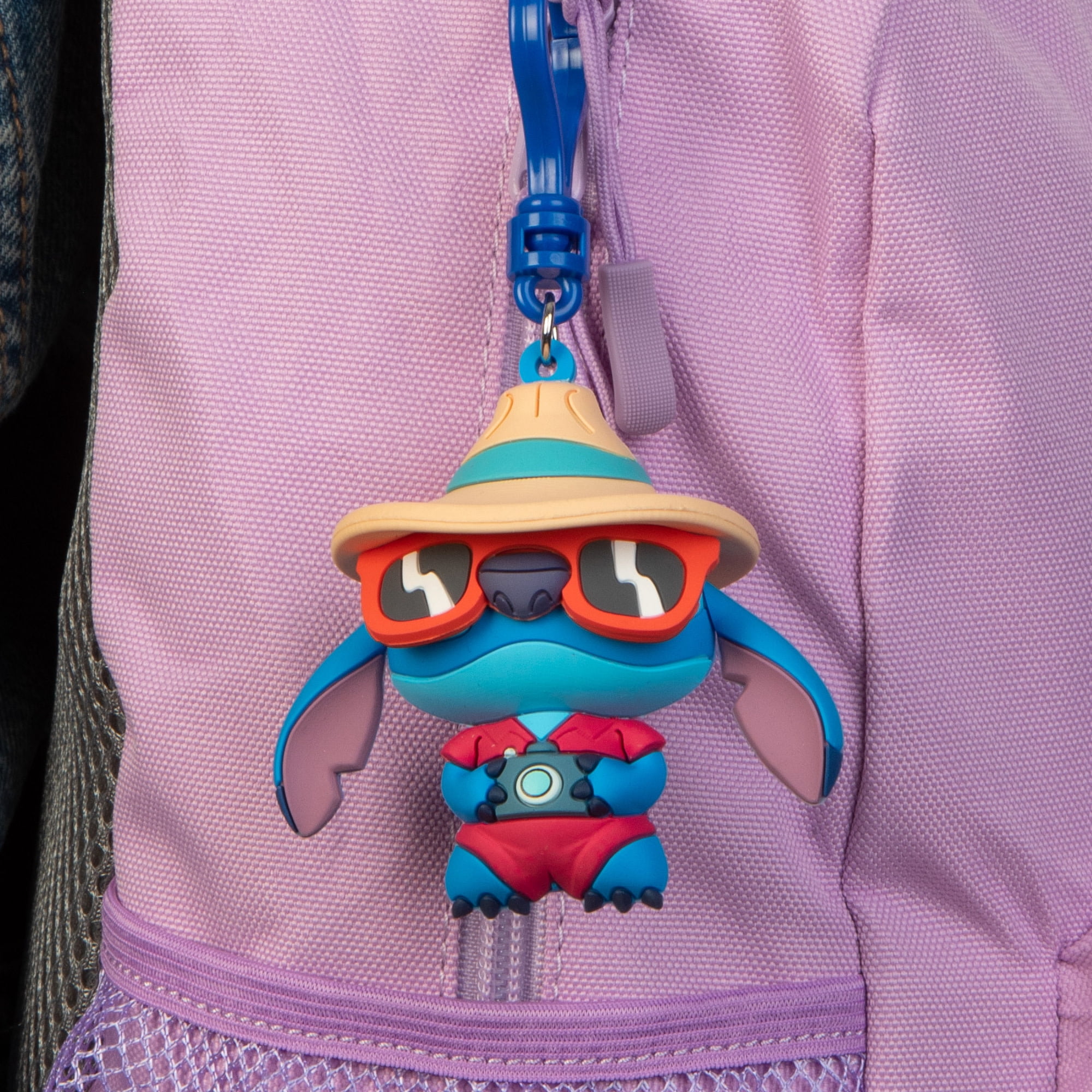 Disney: Backpack Clip Blind Bag - Lilo & Stitch - 3" Mystery Collectible Figure, 3D Sculpt Characters, Metal Clip & Chain, Surprise Asstd Licensed Toy