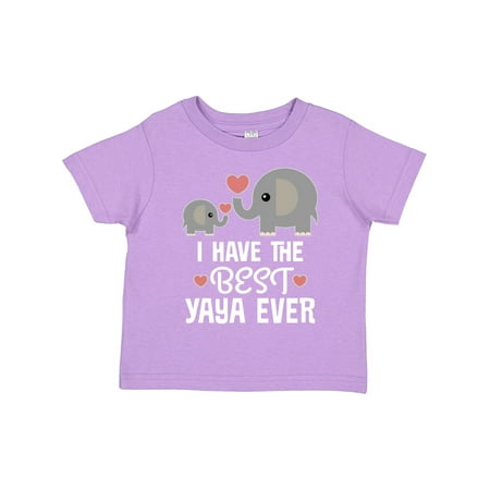 

Inktastic Best Yaya Ever Grandchild Gift Toddler Boy or Toddler Girl T-Shirt