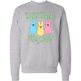 thumbnail image 2 of Inktastic Funny Easter Just Chillin' with My Peeps Adult Sweatshirt, 2 of 4