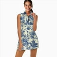 thumbnail image 2 of Blue Willow Chinoiserie Blue And White Sports Dresses Women Tennis Dress with Separate Shorts One-Piece Slim Fit Golf Dress, 2 of 4