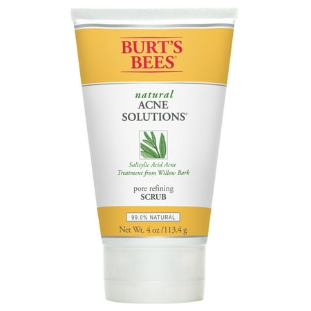 Burt's Bees Natural Acne Solutions Pore Refining Scrub, 4 oz