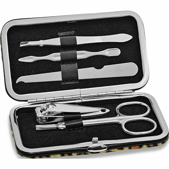 Fashion Leopard Print Case Manicure Set (4.5 X 2.75) Made In China -Jewelry By Sweet Pea