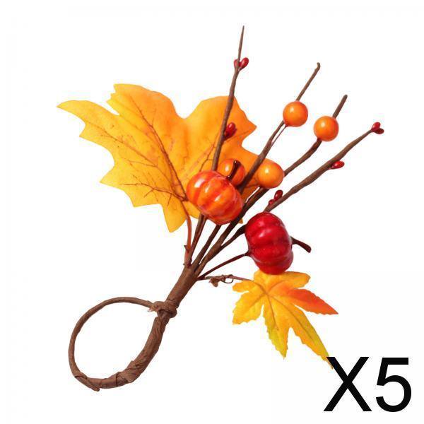 Servilleteros de Halloween Soledad 5 Piezas Ajustes de Mesa Navidad Acción de Gracias