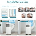 LHRIVER Portable Air Conditioners with Window Kits 5000BTU (8000 BTU