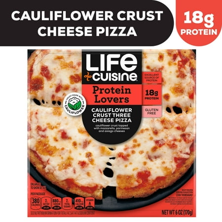 Life Cuisine Cheese, Cauliflower Pizza, 6 oz (Frozen)
