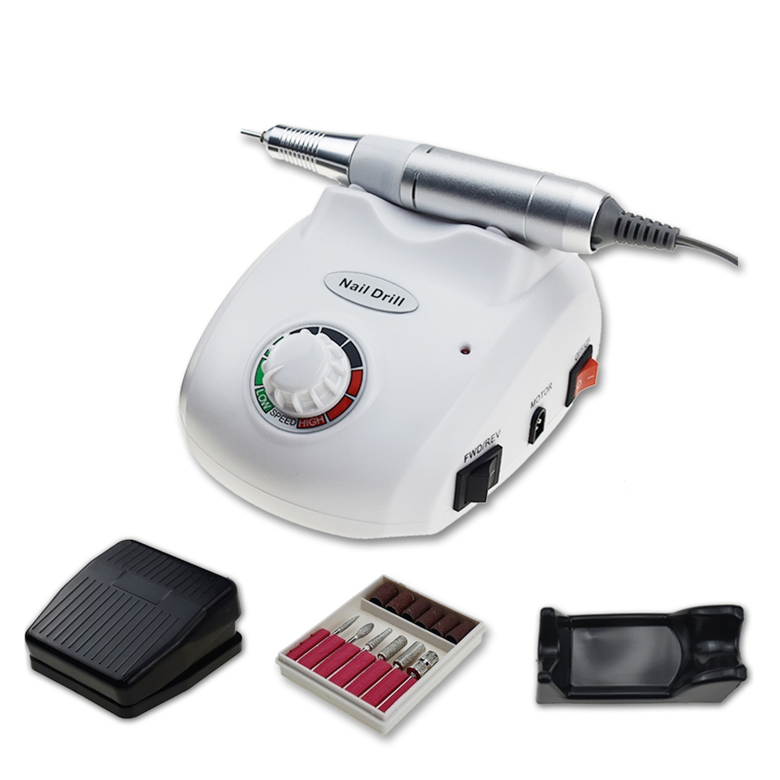 35000RPM Nail Polish Drill Machine, Manicure Electronic Nail File Drill Manicure Pedicure Kit, Nail Art Equipment ,Low Noise