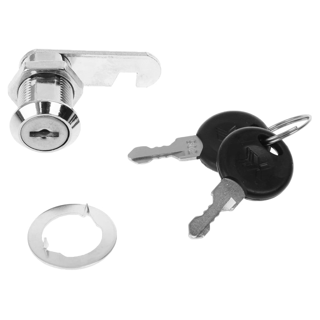 2 Keys 90° Mini Cam Lock File Mailbox Desk Drawer Cupboard
