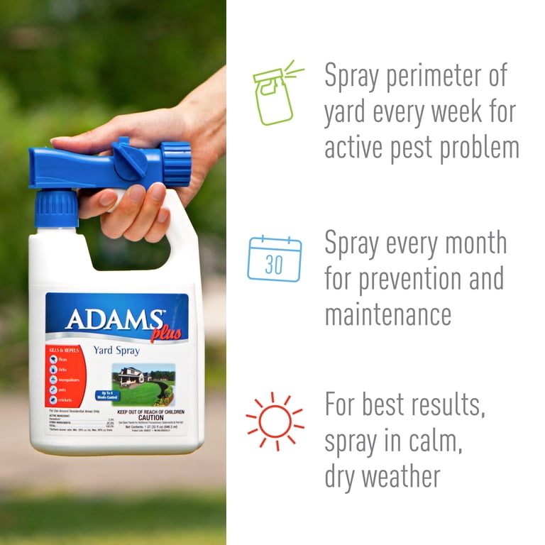 Adams Plus Yard Spray, 32 oz Hose-End Formula photo 4