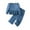 Blue, variant on REDARER Girls 2-Piece Set, Puff Sleeve Blouse & Flared Pants Outfit for Toddler Kids, Autumn Casual Playwear,Size:4-5 Years