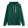 thumbnail image 5 of Chandail à Capuchon pour Femmes, Comdrip Chandail à Capuchon pour Femmes d'Automne et d'Hiver, Mode, Grande Taille, Vert 2TG, 5 of 5