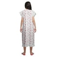 thumbnail image 4 of Moomaya Chemise de Nuit à Manches Courtes pour Femmes, en Coton Imprimé, 4 of 6
