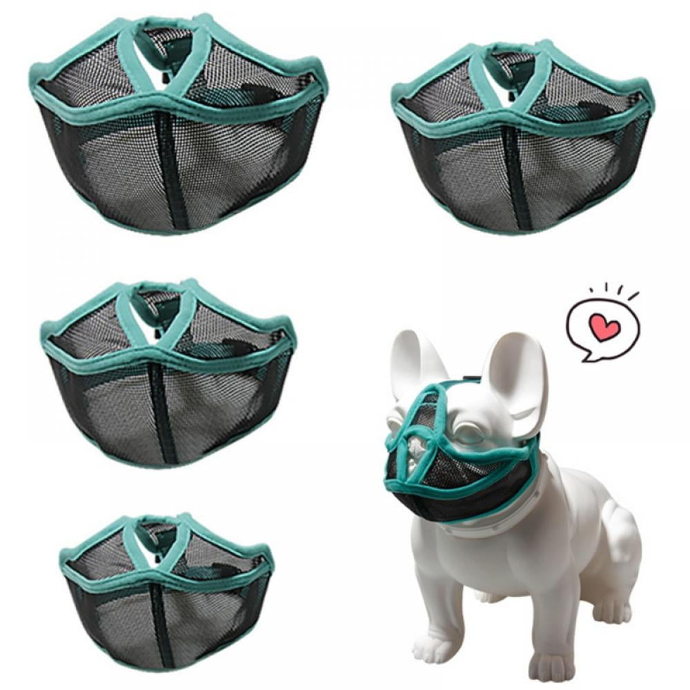 TINKER Short Snout Dog Muzzles Adjustable Breathable Mesh Bulldog
